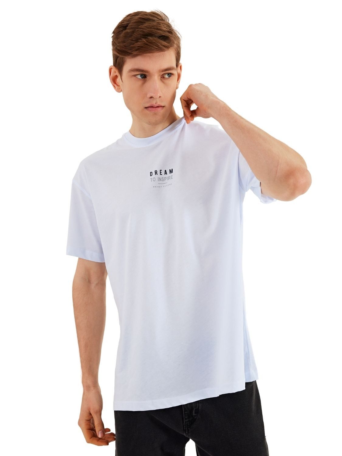 COMEOR Oversize-Shirt Herren T-Shirt: Trendige Urban Streetwear für lässige Styles (1-tlg) mit individuellem Print – Bild 2 von 4