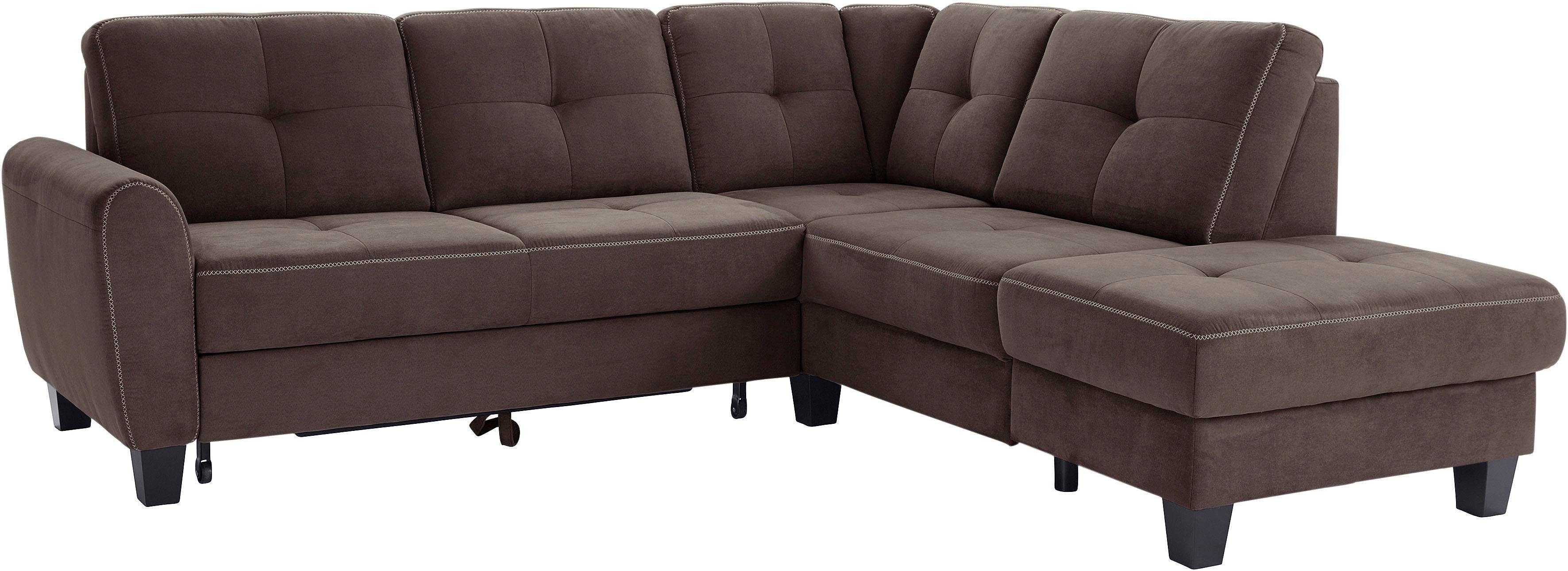 sit&more Ecksofa Varese L-Form, mit Federkern, günstig online kaufen
