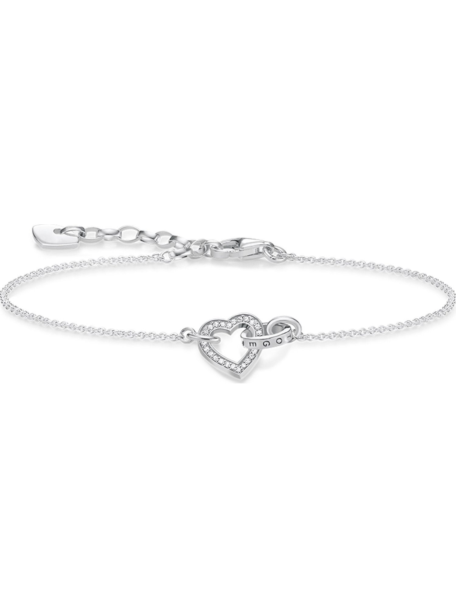 THOMAS SABO Silberarmband Thomas Sabo Damen-Armband 925er Silber Zirkonia, Modern