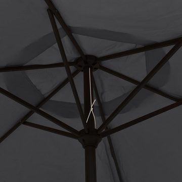 DOTMALL Sonnenschirm Sonnenschirm mit LED-Leuchten und Stahlmast 300 cm