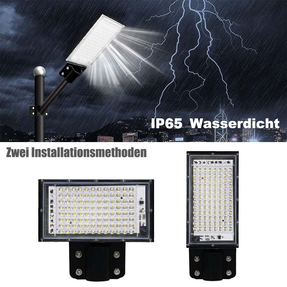 Rosnek 50/100W,Warmweiß/Kaltes Warmweiß, Straßenlaterne LED Außen-Wandleuchte Patio Garten, Kaltweiß, Deck (100W) Road Kaltweiß Weiß,für LED