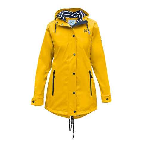 MADSea Regenjacke Friesennerz Friesennerz Streifen Innenfutter maritim