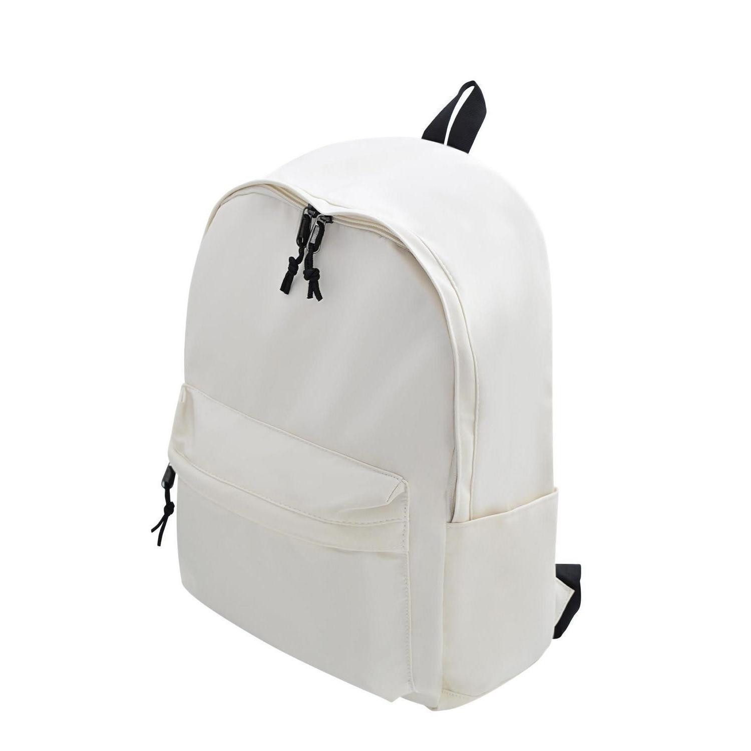LuxusKollektion Laptoprucksack Canvas Rucksack Damen Herren 15.6 Zoll Laptop Weiß
