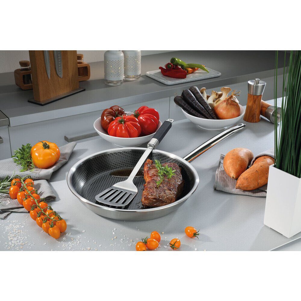 Spring Bratpfanne Bratpfanne 28 cm Vulcano Cut Resist Pure, (1-tlg), Edelstahl, nicht spülmaschinengeeignet, Induktion, alle Herdarten – Bild 5 von 5