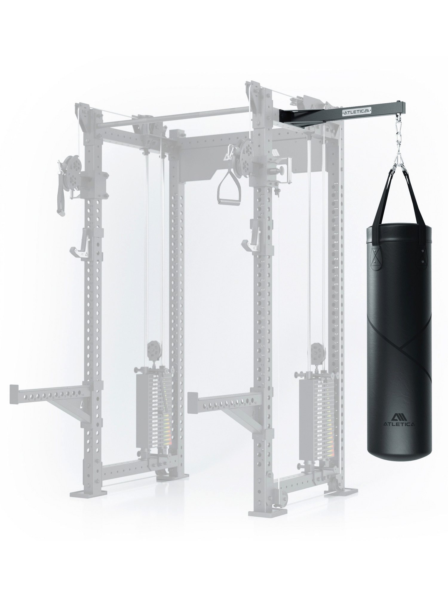 ATLETICA Power Rack R8 Boxsack Halterung, 200kg Belastbarkeit