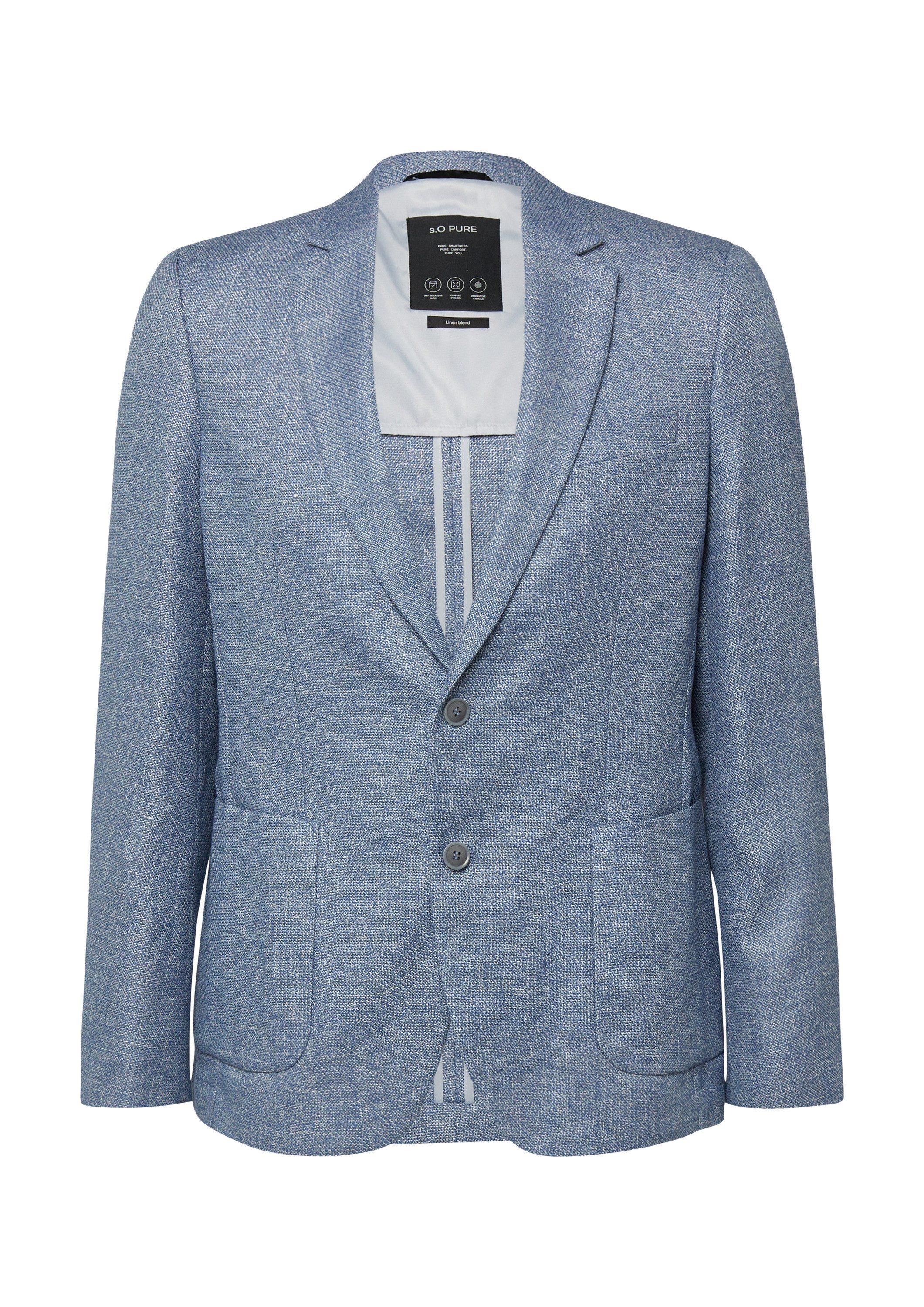 s.Oliver Sakko Indoor-Jacke S.OPURE s.O PURE: Sakko aus meliertem Leinenmix