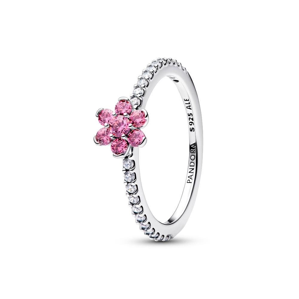 Pandora Fingerring PANDORA Sterlingsilber Damenring Blume, Timeless, Zirkonia