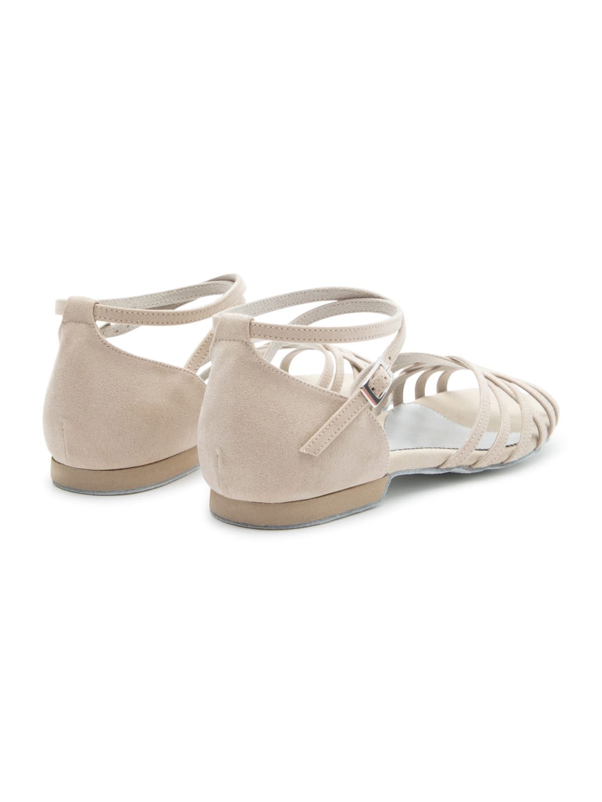 Dancing Queens Joy Microfaser - Absatz 1.0 cm flat & Wildleder-Sohle Tanzschuh Tanzschuh: Salsa, Bachata, Kizomba – Wildledersohle, flacher Absatz