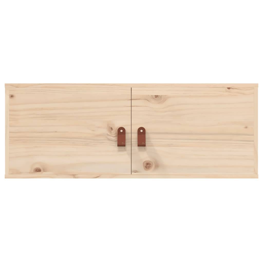 Natur Regal cm Massivholz 1-tlg. Kiefer, Wandschrank vidaXL 80x30x30