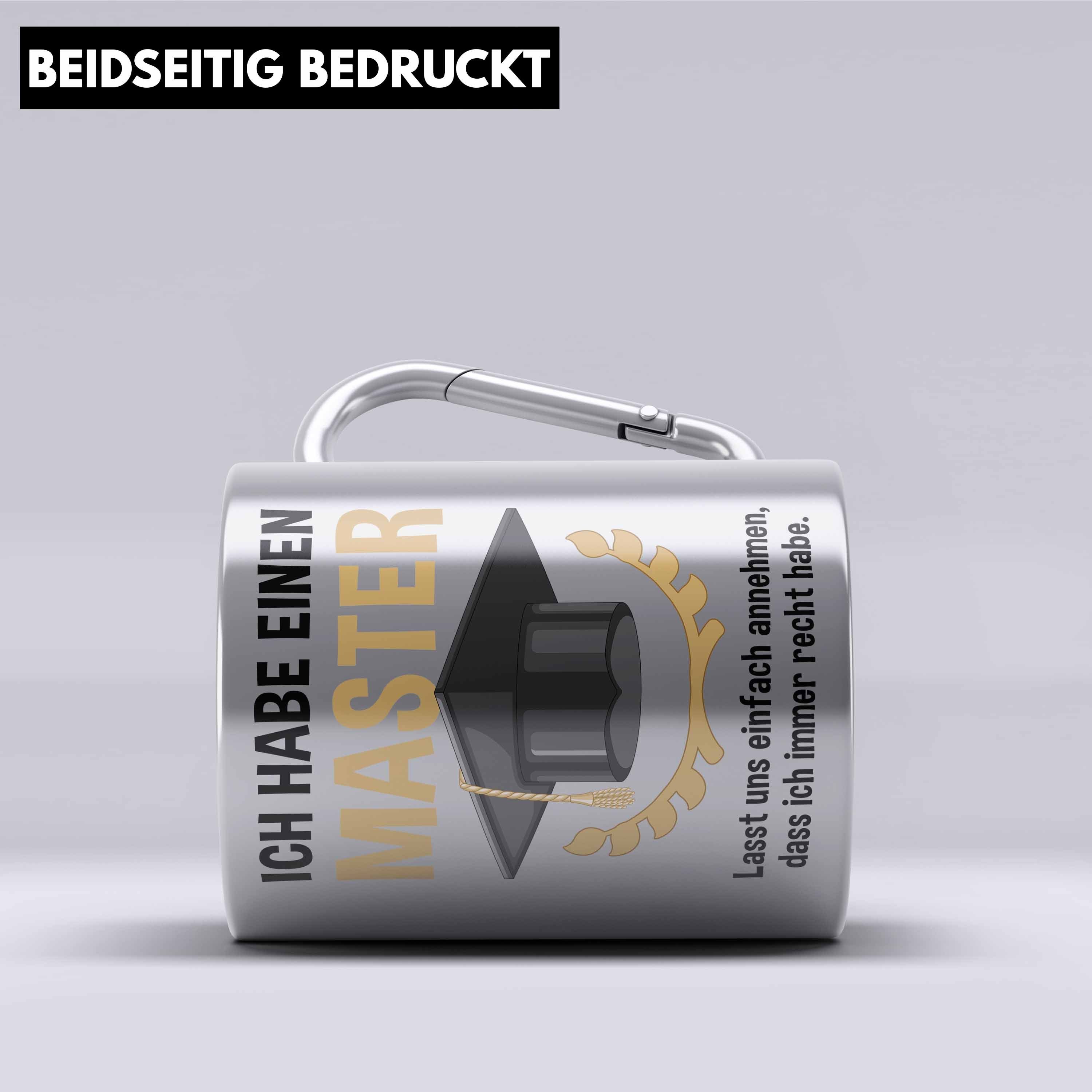 Trendation Thermotasse Master Prüfung Edelstahl Tasse bestanden Geschenk Abschluss Masterarbe