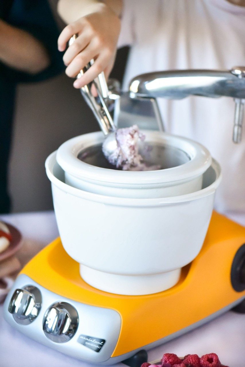 Ankarsrum Küchenmaschinen Zubehör-Set Ankarsrum Ice Cream Maker mit Spatel