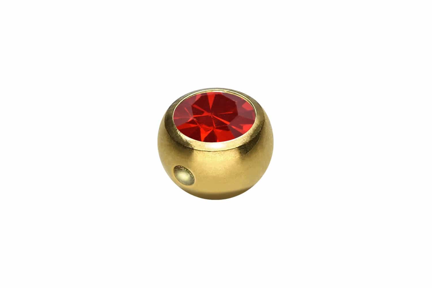 PIERCINGLINE Piercing-Set Chirurgenstahl Klemmkugel KRISTALL (Klemm-Aufsätze, 1-tlg)