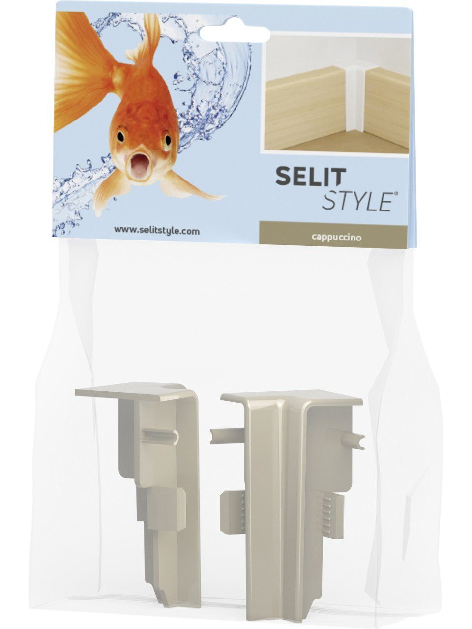 Selit Sockelleiste SELITSTYLE Innenecke capuccino Höhe 50 mm