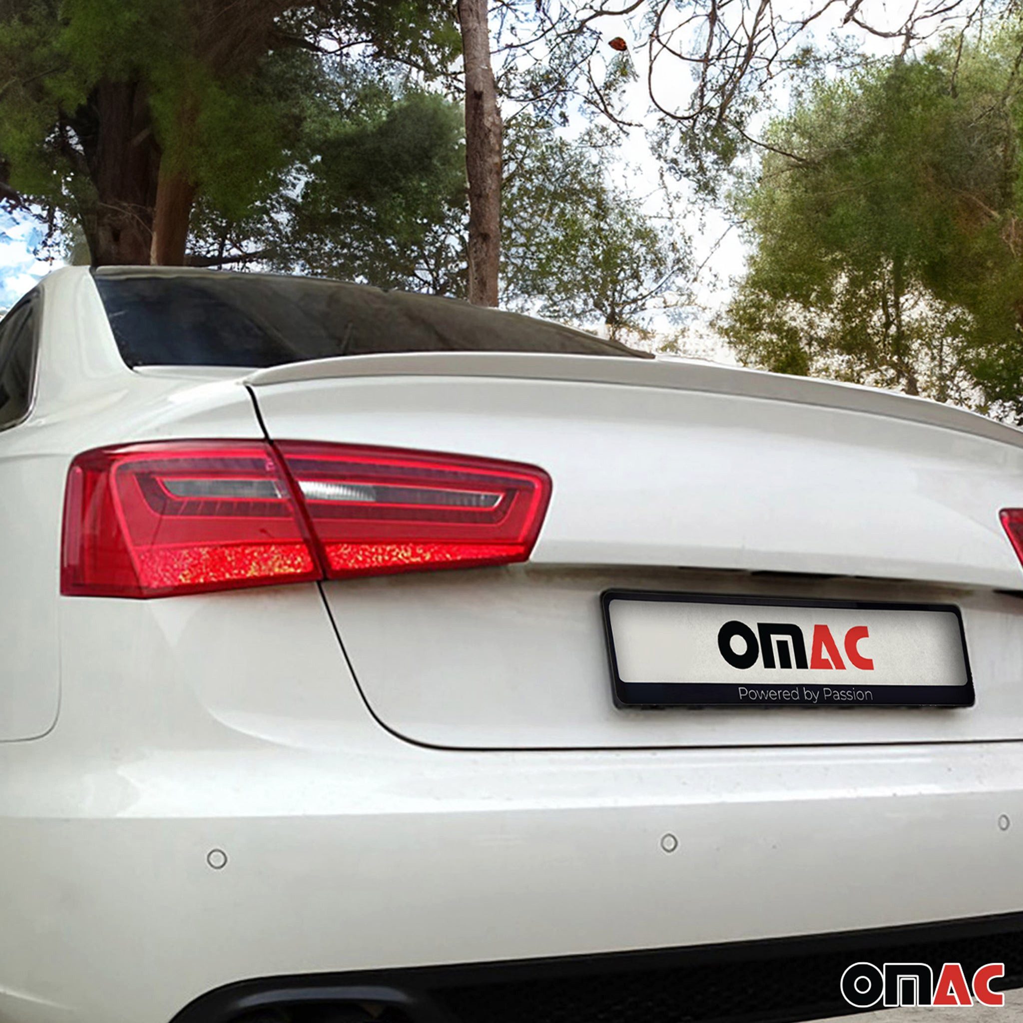 OMAC Heckstoßstange Heckspoiler Heckflügel für Audi A6 Limo C7 2011-2018 Farbe LY9C ABS, 1-St.