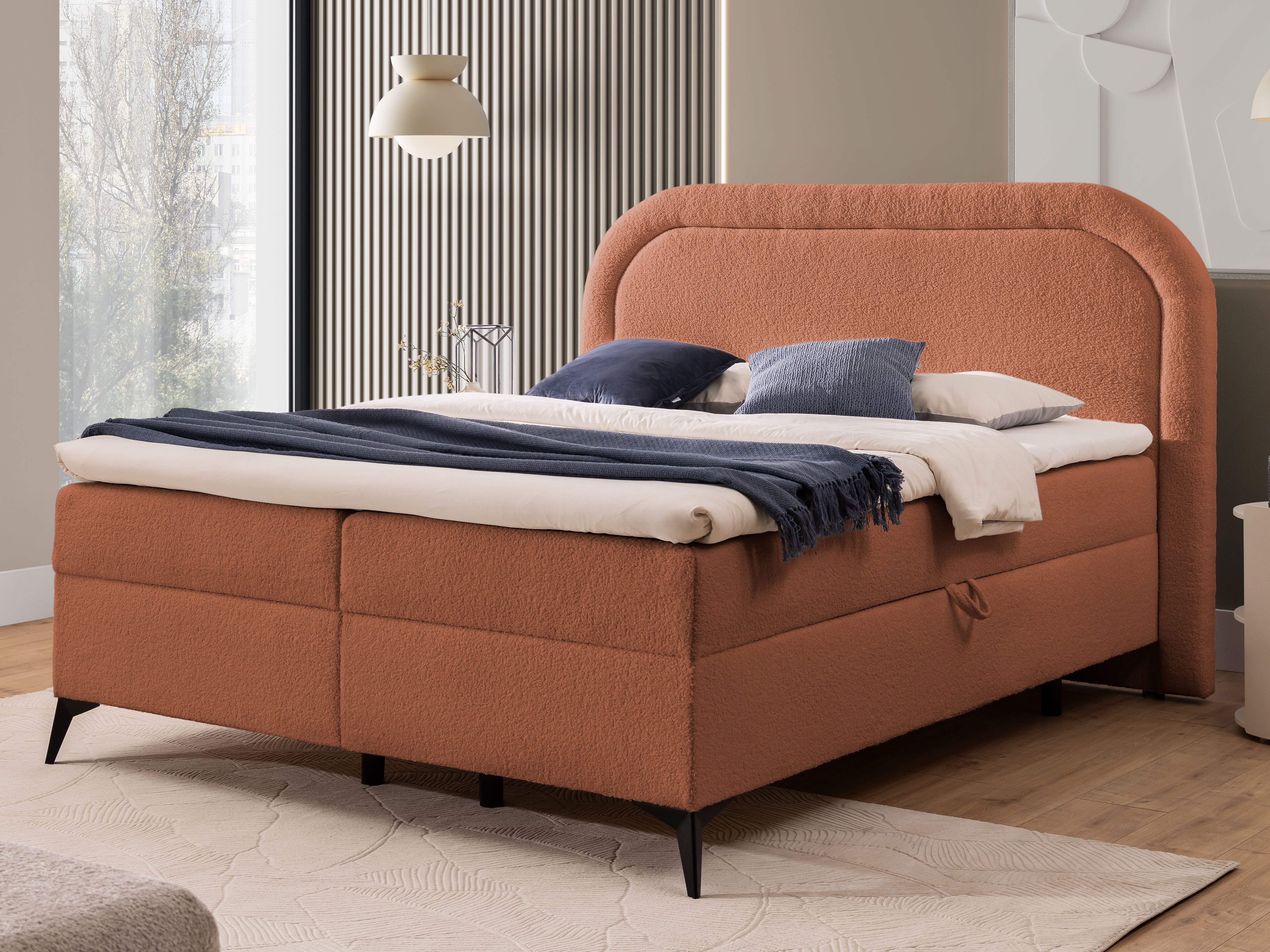 S-Style Möbel Boxspringbett Sonna mit Topper günstig online kaufen