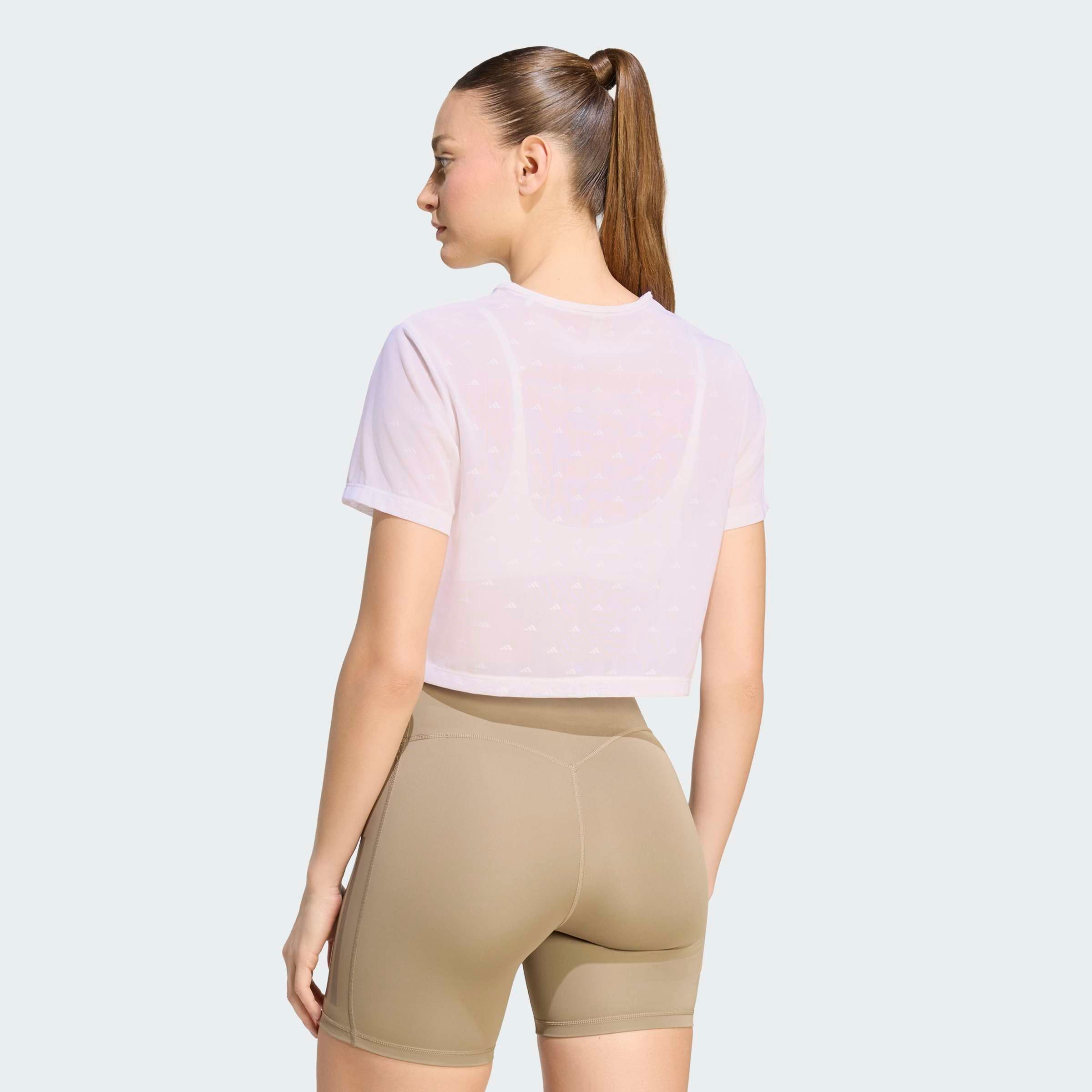 adidas Performance T-Shirt PRIMELIFT ESSENTIALS WORKOUT MESH-, KASTIG GESCHNITTEN