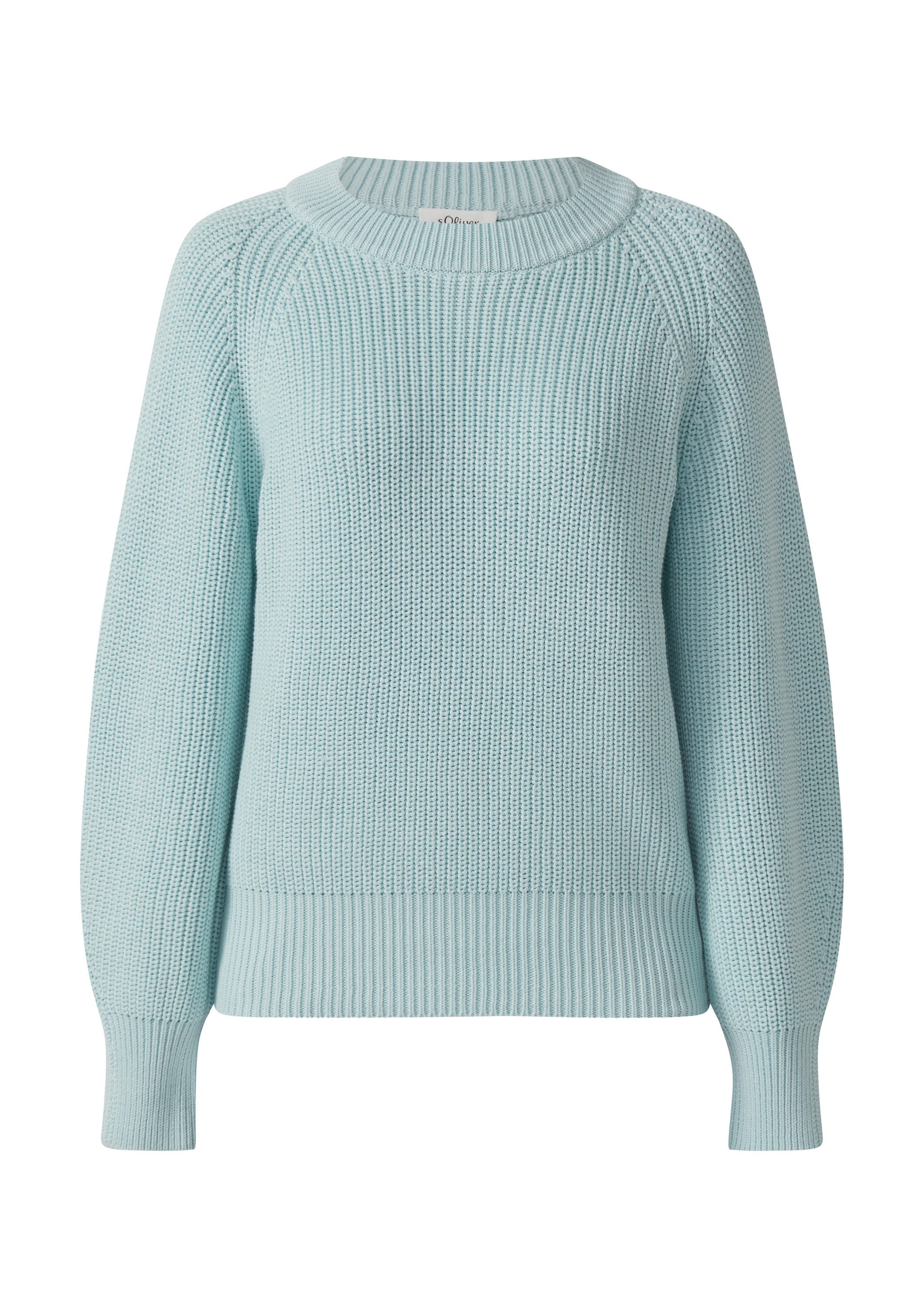 s.Oliver Longpullover Strickpullover Strickpullover mit Raglanärmeln günstig online kaufen