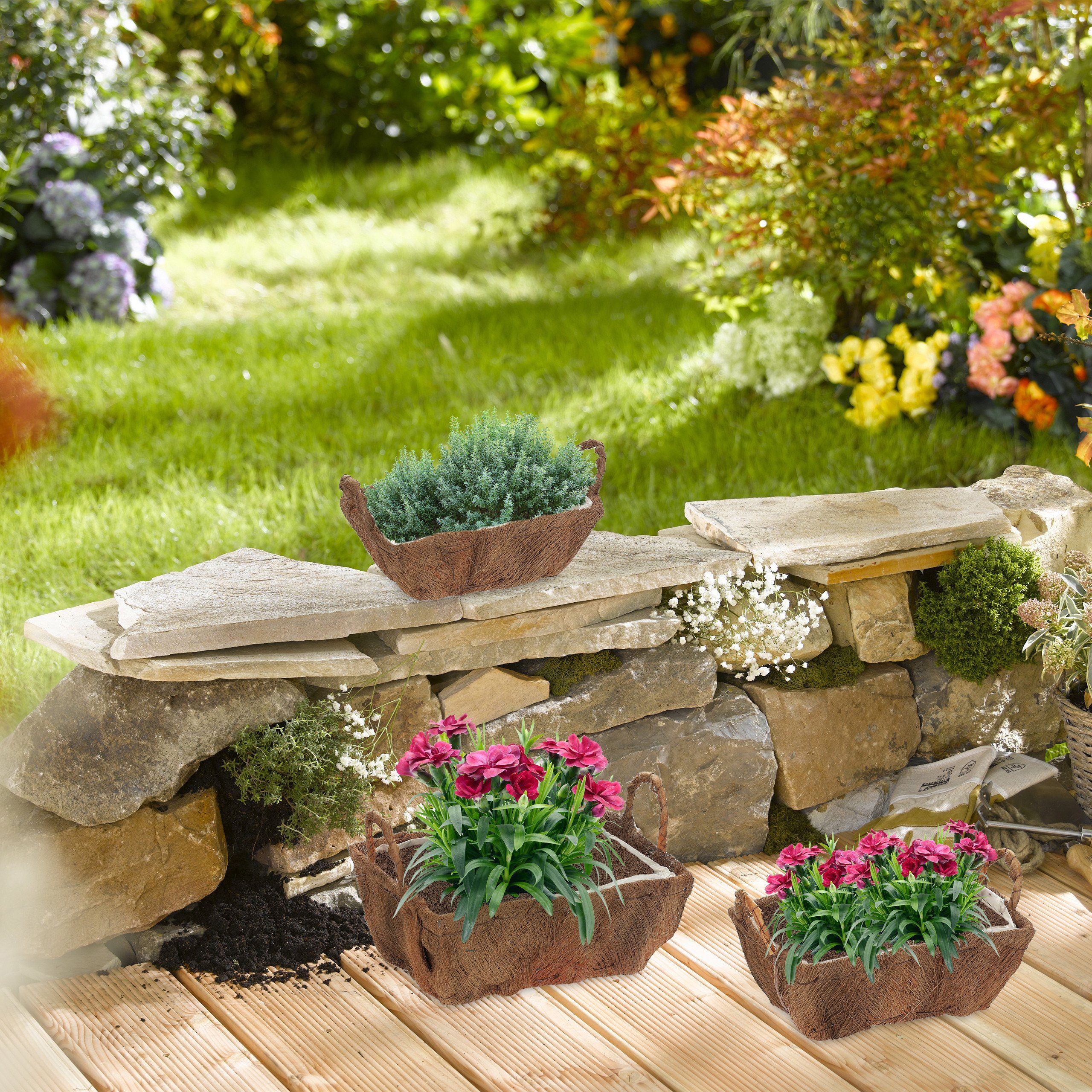 Thumbnail - relaxdays Blumenkasten Balkon 3er Set