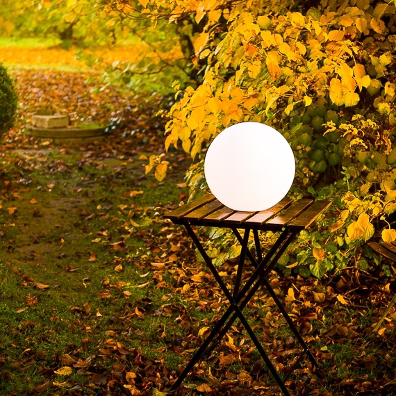 smart and green LED Gartenleuchte Leuchtkugel Ball Außenleuchte