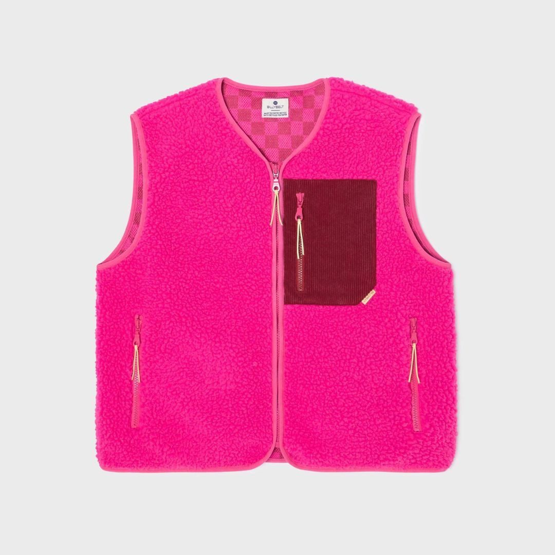 suebidou Fleeceweste Stylishe Sherpa Teddyfell Damen Weste mit Farbakzenten günstig online kaufen