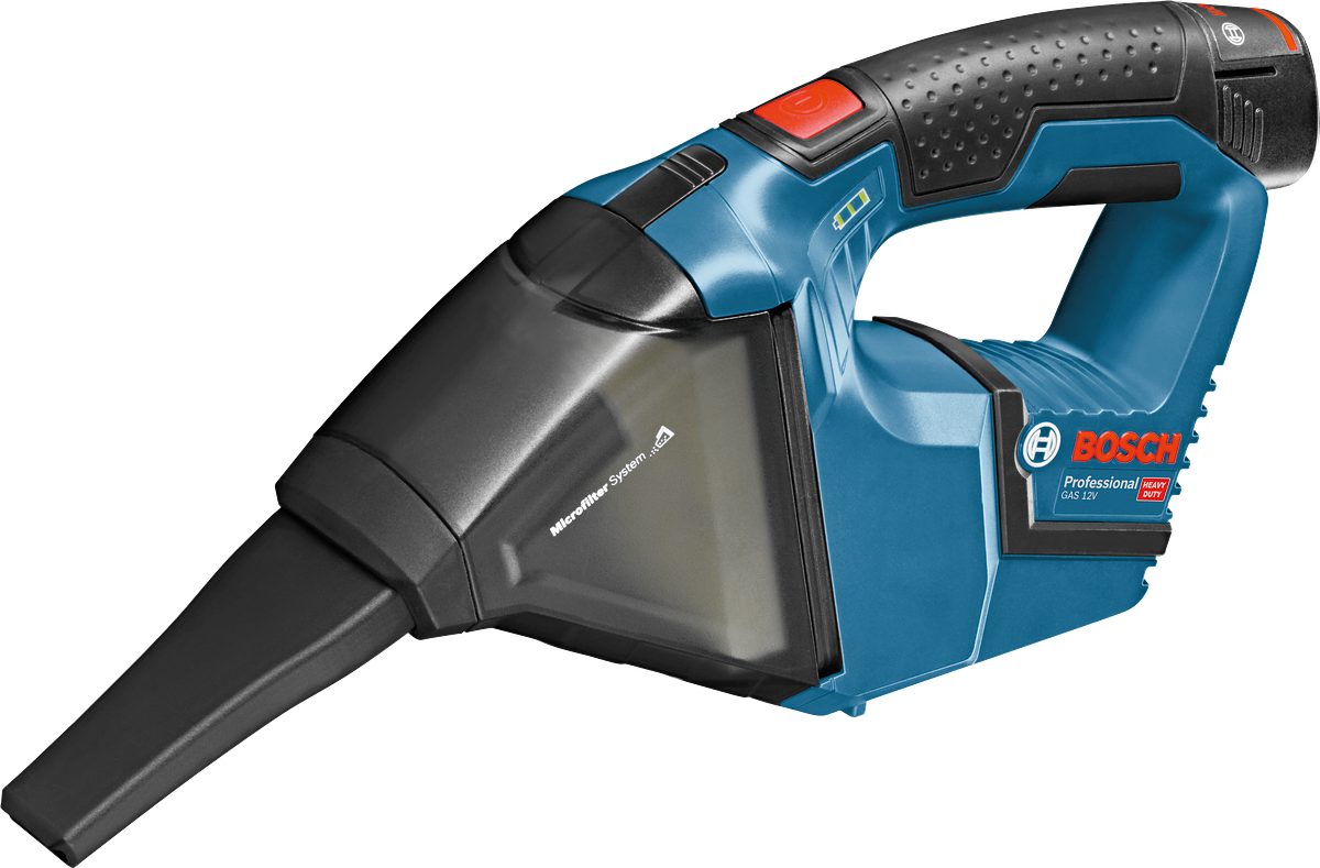 Bosch Professional Akku-Bodenstaubsauger »GAS 12V«, Inkl. 2x Akku 3,0Ah und Schnellladegerät GAL 12V-40, in L-BOXX