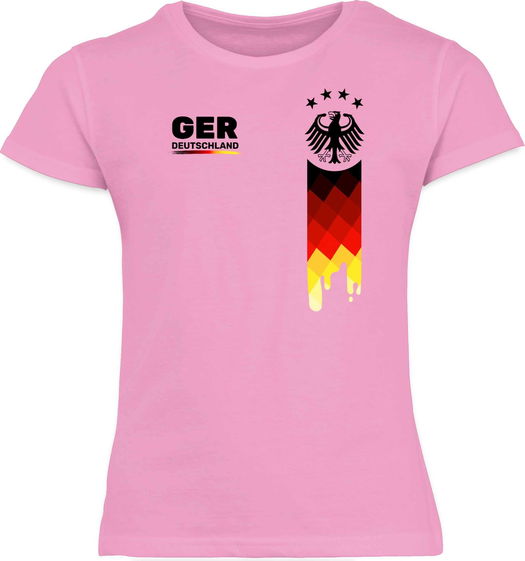 T-Shirt Deutschland Trikot, GER Fanartikel mit Deutschland Flagge