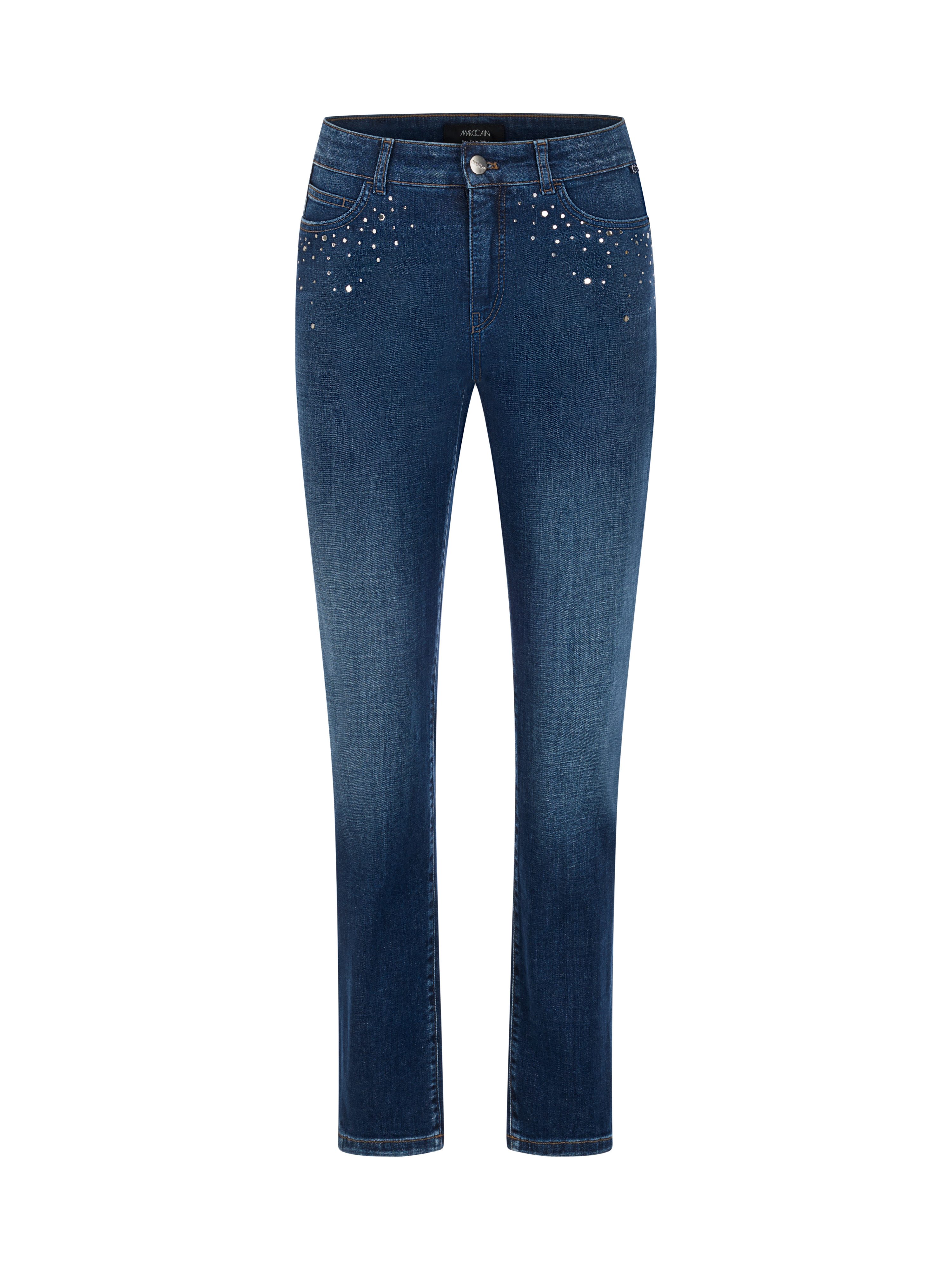 Marc Cain Slim-fit-Jeans Forest Walk Premium Damenmode Model SILEA im Slim Fit – Bild 5 von 5