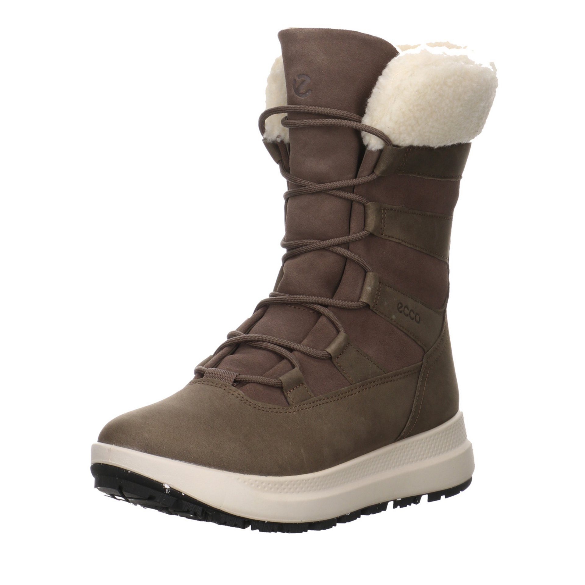 Ecco Solice Boots Elegant Freizeit Чоботи Leder-/Textilkombination