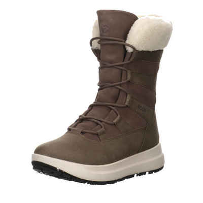 Ecco Solice Boots Elegant Freizeit Stiefel Leder-/Textilkombination