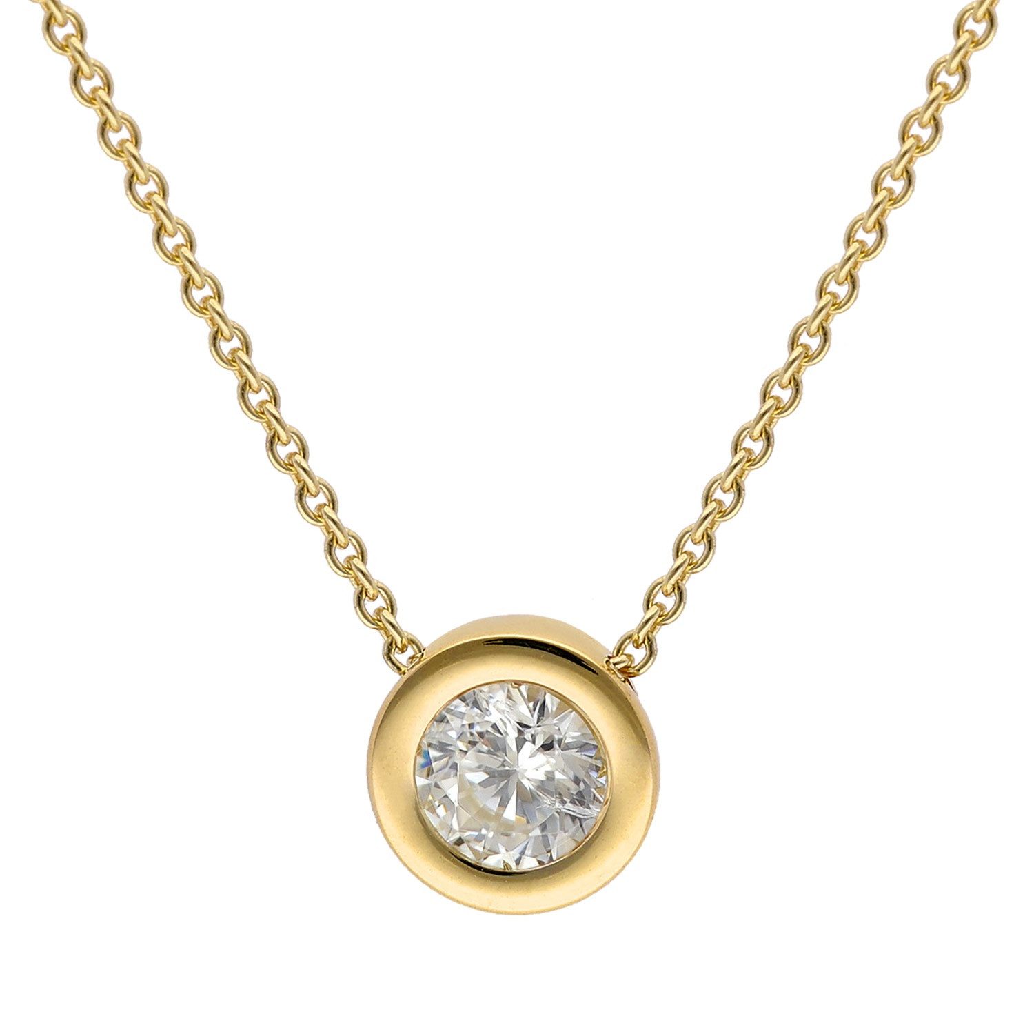 trendor Kette mit Anhänger für Gold 333 / 8K Zirkonia Collier günstig online kaufen