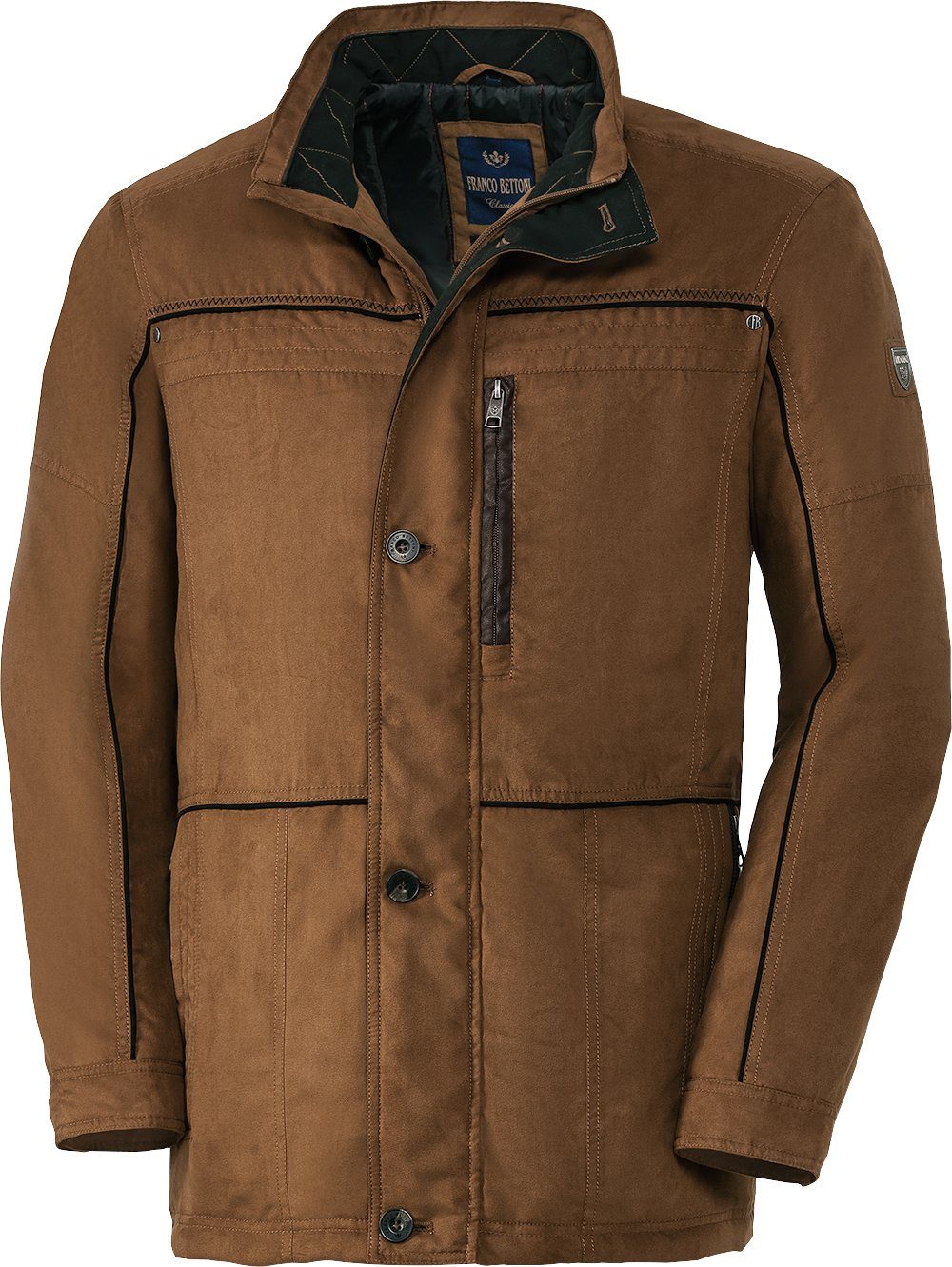 Franco Bettoni Lederimitatjacke aus samtig-weichen Softvelours günstig online kaufen