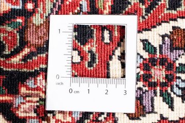 Orientteppich Perser - Bidjar rund - 200 x 200 cm - dunkelrot, morgenland, rund, Höhe: 15 mm, Wohnzimmer, Handgeknüpft, Einzelstück mit Zertifikat