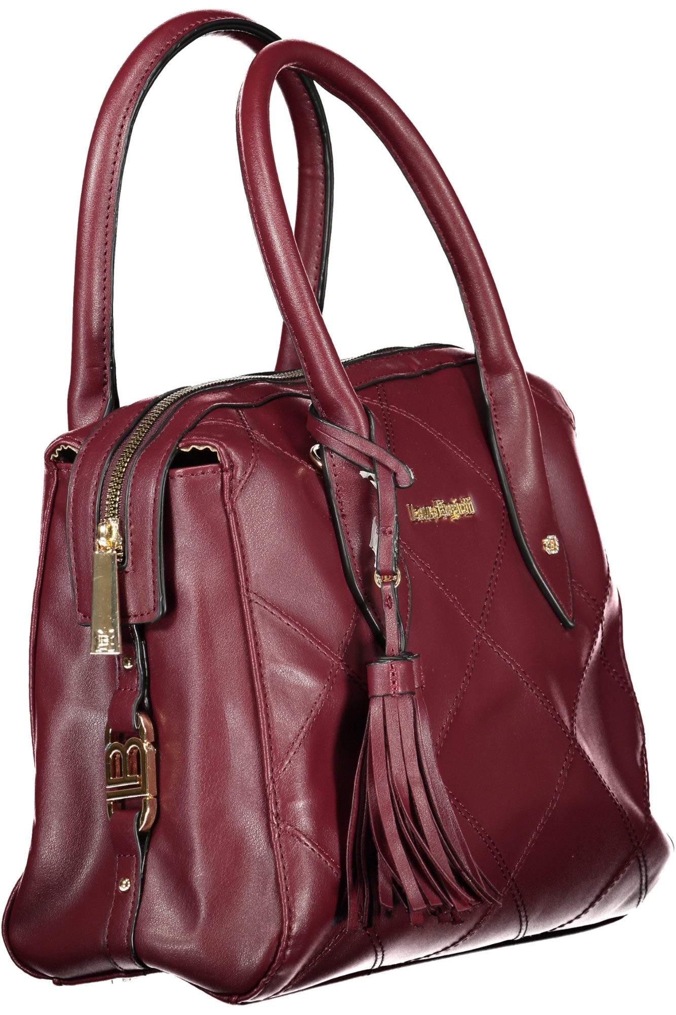 Laura Biagiotti Umhängetasche, Stilvolle Damen-Handtasche in Rot: Flexibel mit Schultergurt & Fächer