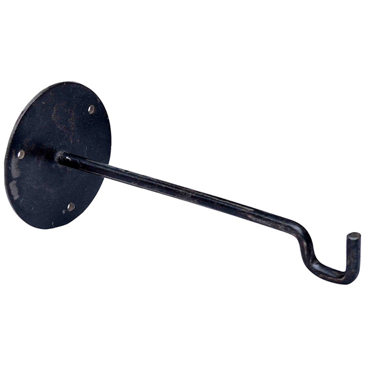 Macosa Home Wandhaken Garderobenhaken Handtuchhaken Präsentation Metall schwarz, (Wandhaken lang), langer Haken Dekohaken Kleiderhaken Jackenhaken