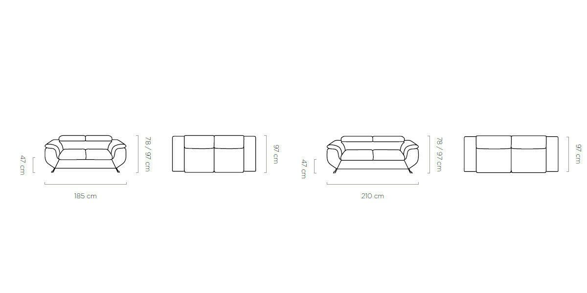 JVmoebel Sofa, Sessel Sitzer Luxus 2tlg Sofa Gruppe Polsterung 3+2 Modernes Set