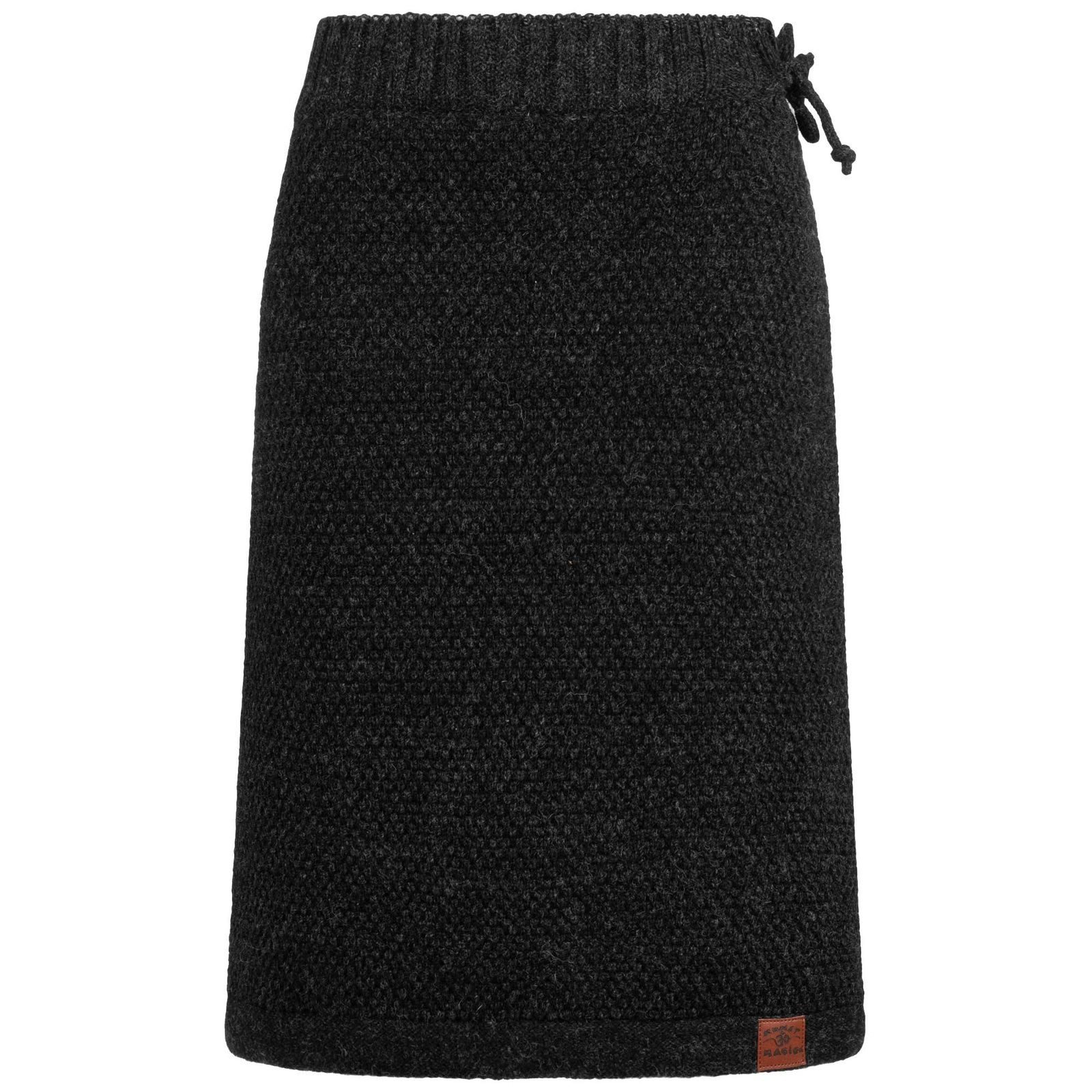 KUNST UND MAGIE Strickrock Langer Rock Klassischer Boho Strickrock Winter W günstig online kaufen