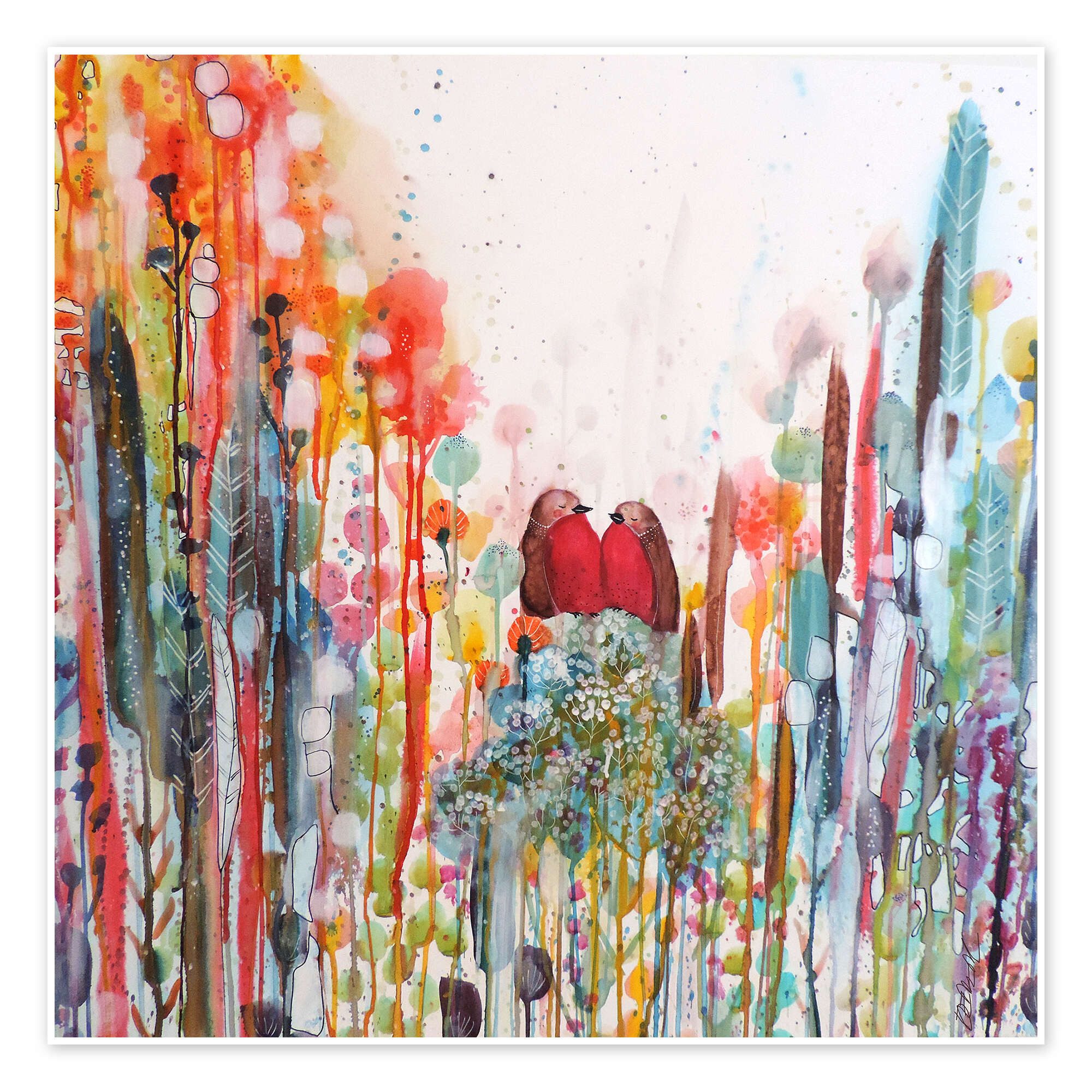 Posterlounge Wandbild Ich liebe dich für immer, Sylvie Demers, erhältlich als Poster, Leinwandbild, Wandsticker oder Acrylglasbild