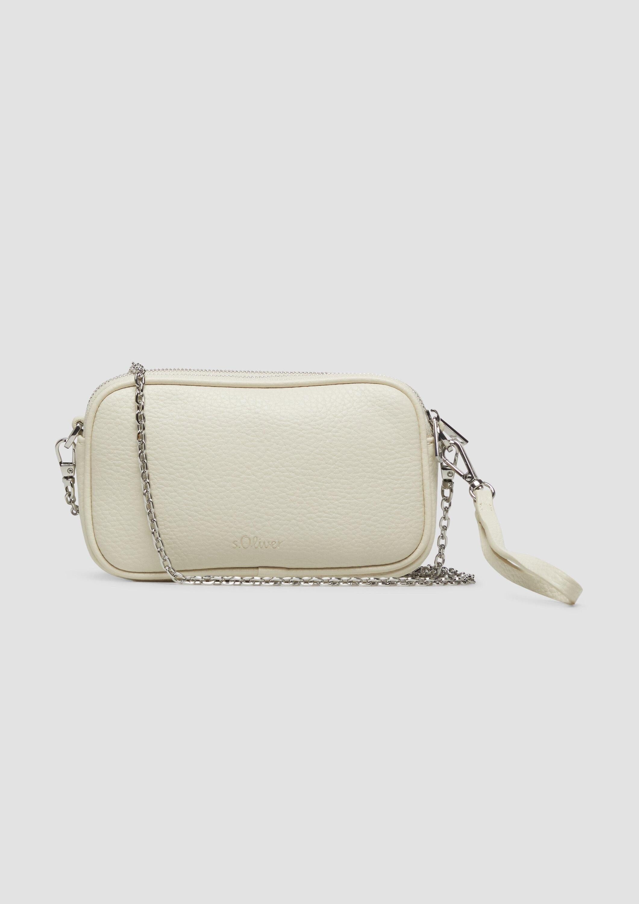 s.Oliver Umhängetasche Tasche, Camera-Bag aus Kunstleder mit abnehmbarem Ketten-Schultergurt