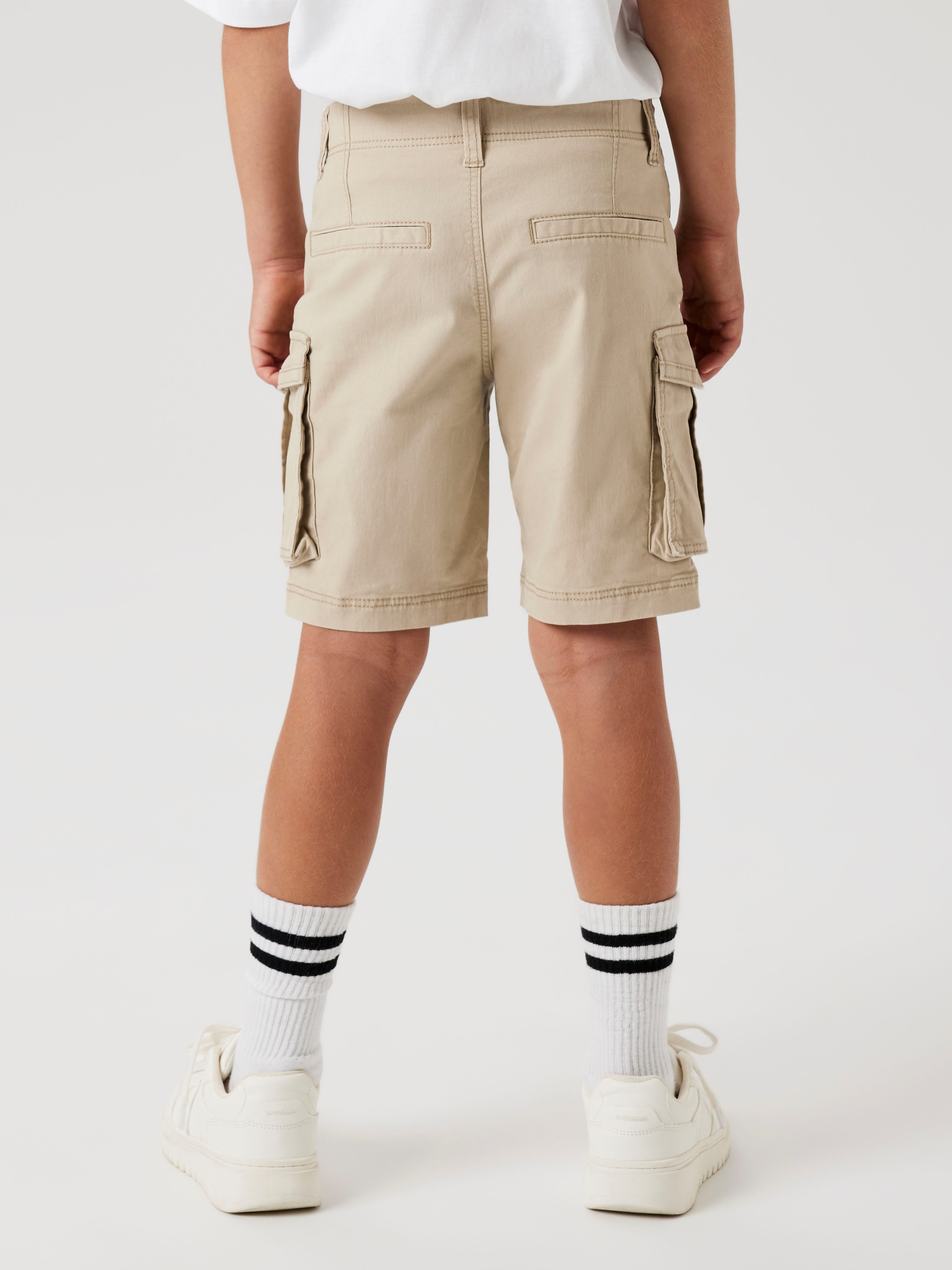 Name It Cargobermudas NKMRYAN REG TWI L SHORTS 6776-BA NOOS Baumwollmischung, Stretch, Cargotaschen