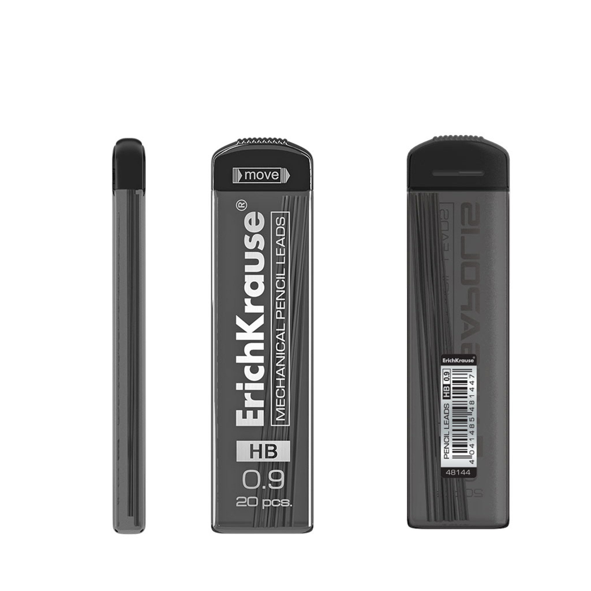 Erich Krause Druckbleistift, Druckbleistiftminen 0,9 mm HB 1 Packung je 20 Stück