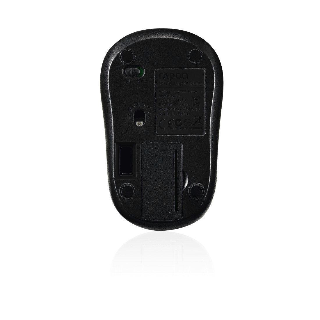 Rapoo M10 Plus kabellose Maus, (Funk) schwarz Maus DPI Verbindung, 1000 Wireless GHz 2.4