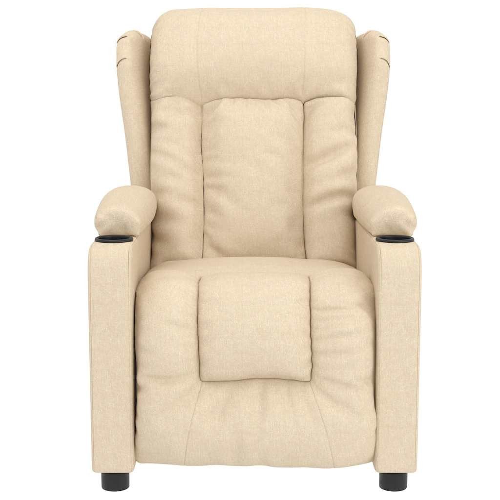 vidaXL Massagesessel Massagesessel Creme Stoff (1-St) günstig online kaufen