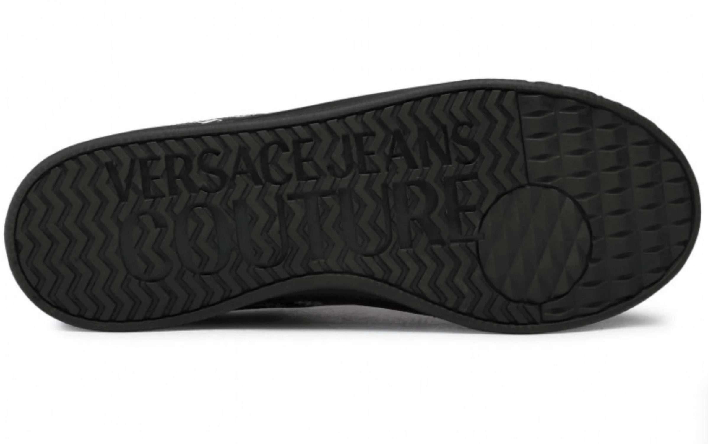 Versace Multi Logo Low-Top Sport Schuhe Sneaker Herausnehmbare sohle, gepolsterter Rand für erhöhten Tragekomfort