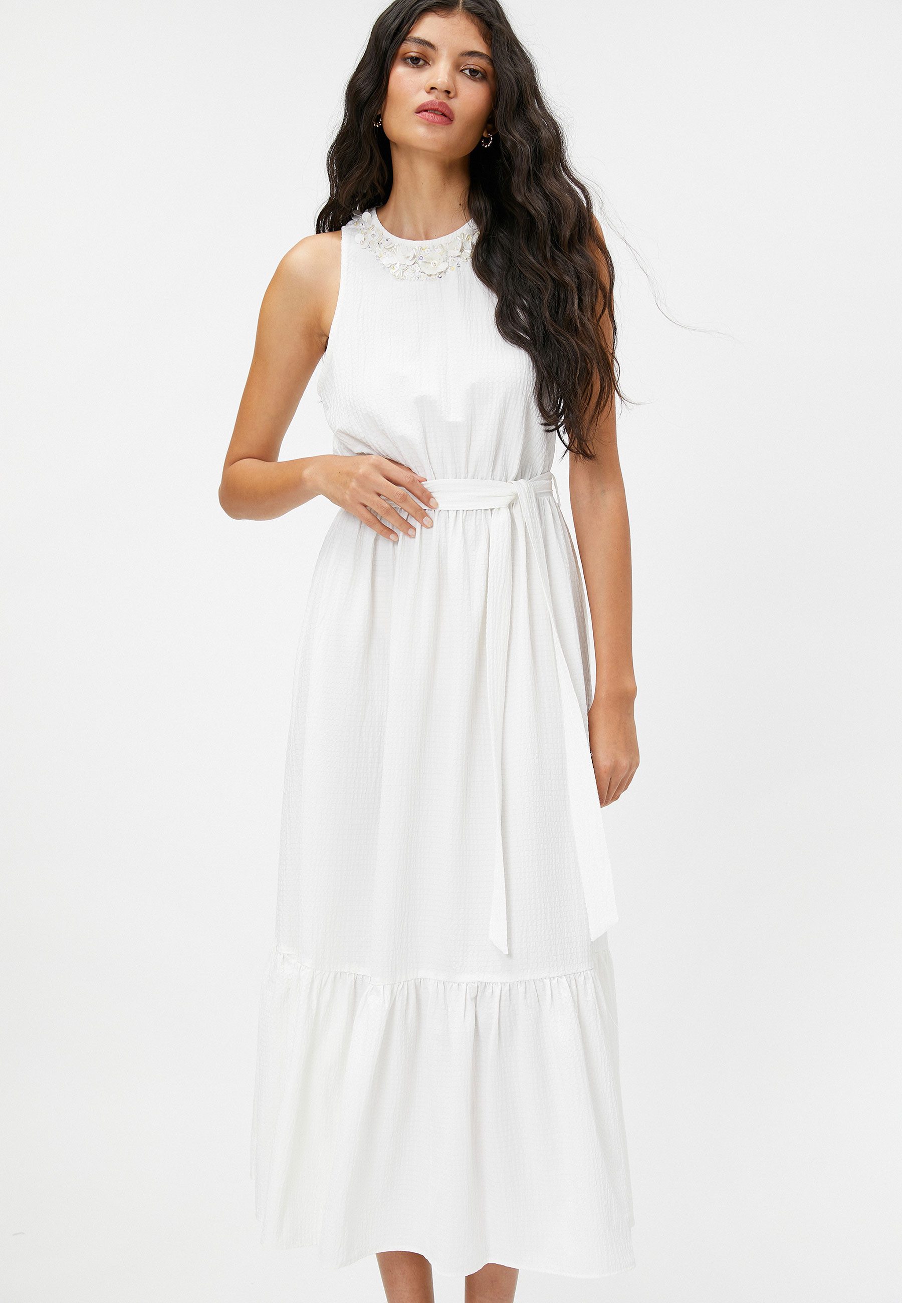 Koton Midikleid Midi Länge Geschichtet Midikleid günstig online kaufen