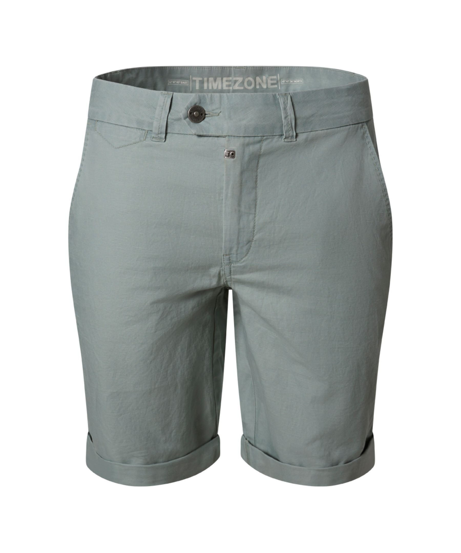 Chinoshorts Slim Fit Shorts verdeckter Reißverschluss