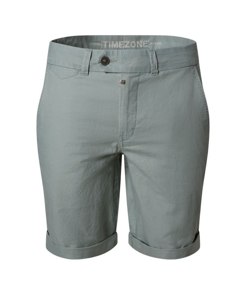 TIMEZONE Chinoshorts Slim Fit Shorts verdeckter für Herren Baumwolle, Leinen Slim Fit Einfarbig atmungsaktiv Casual-Style