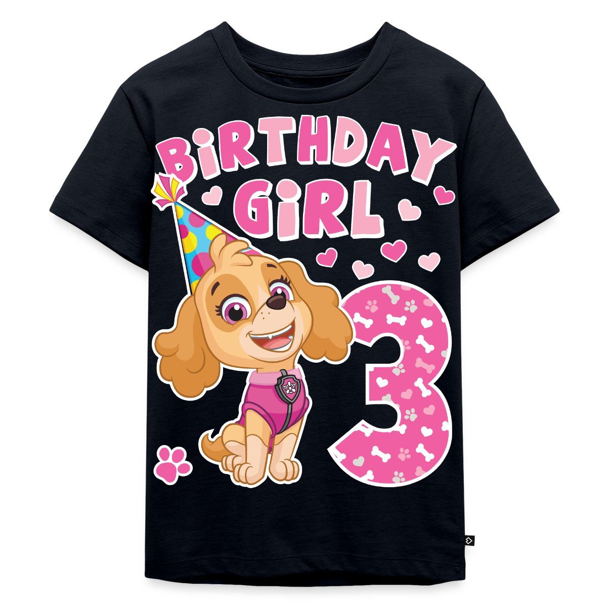 Spreadshirt T-Shirt Paw Patrol 3 Jahre Geschenk 3. Geburtstag Skye Kinder Premium T-Shirt (1-tlg)