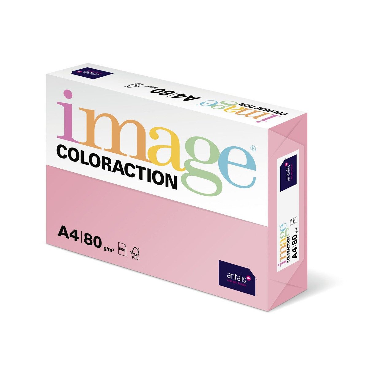 ANTALIS Kopierpapier Kopierpapier image COLORACTION 80g/m² hellrosa DIN A4 500 Blatt