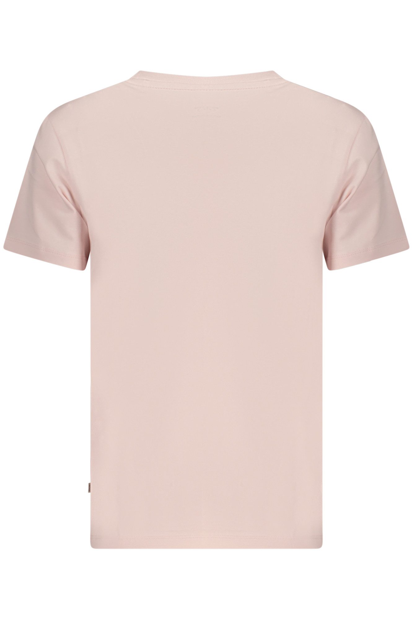 GUESS JEANS T-Shirt Damen Rosa Kurzarm T-Shirt aus Bio-Baumwolle mit