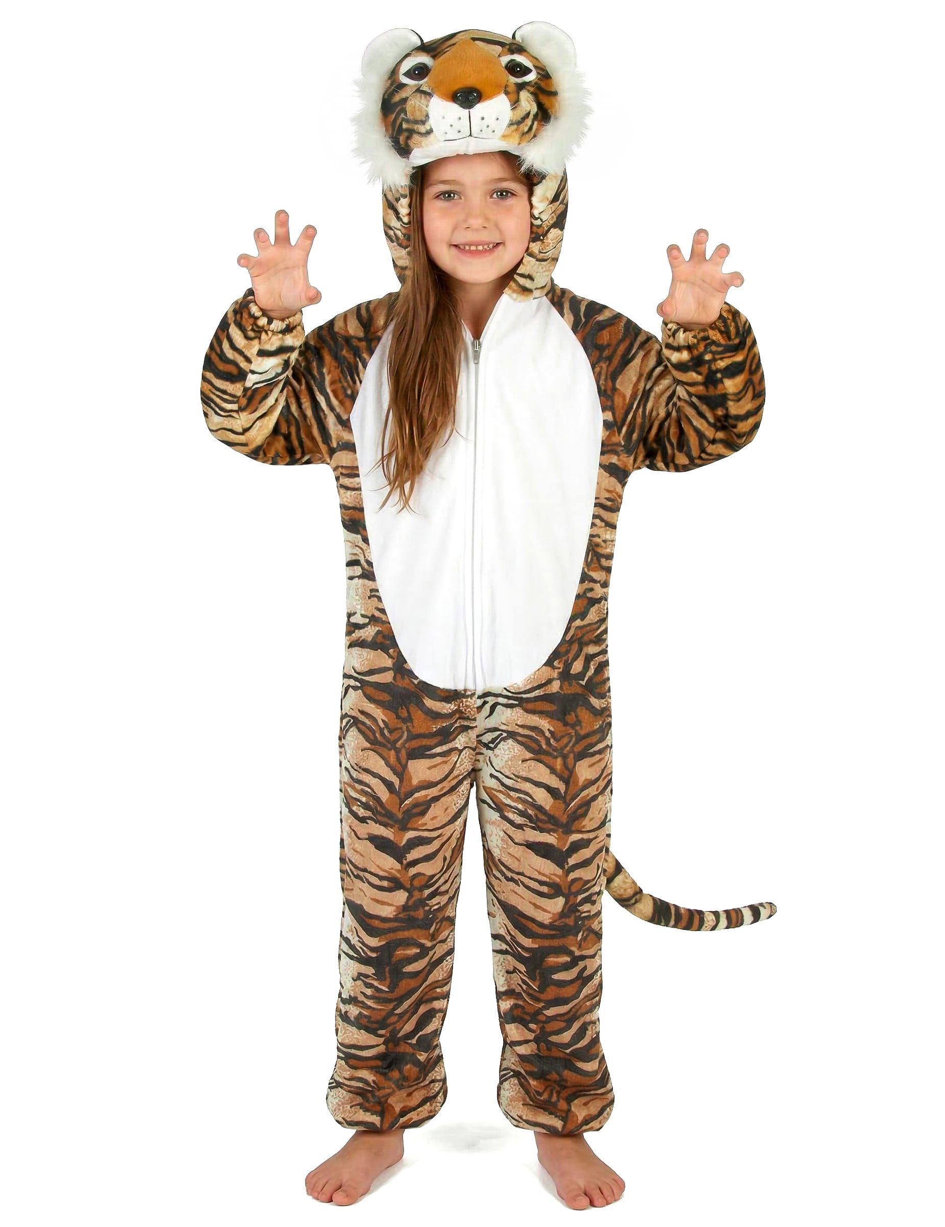 JADEO Kostüm Kleiner Tiger Kleinkinder-Tierkostüm braun-schwarz-weiss